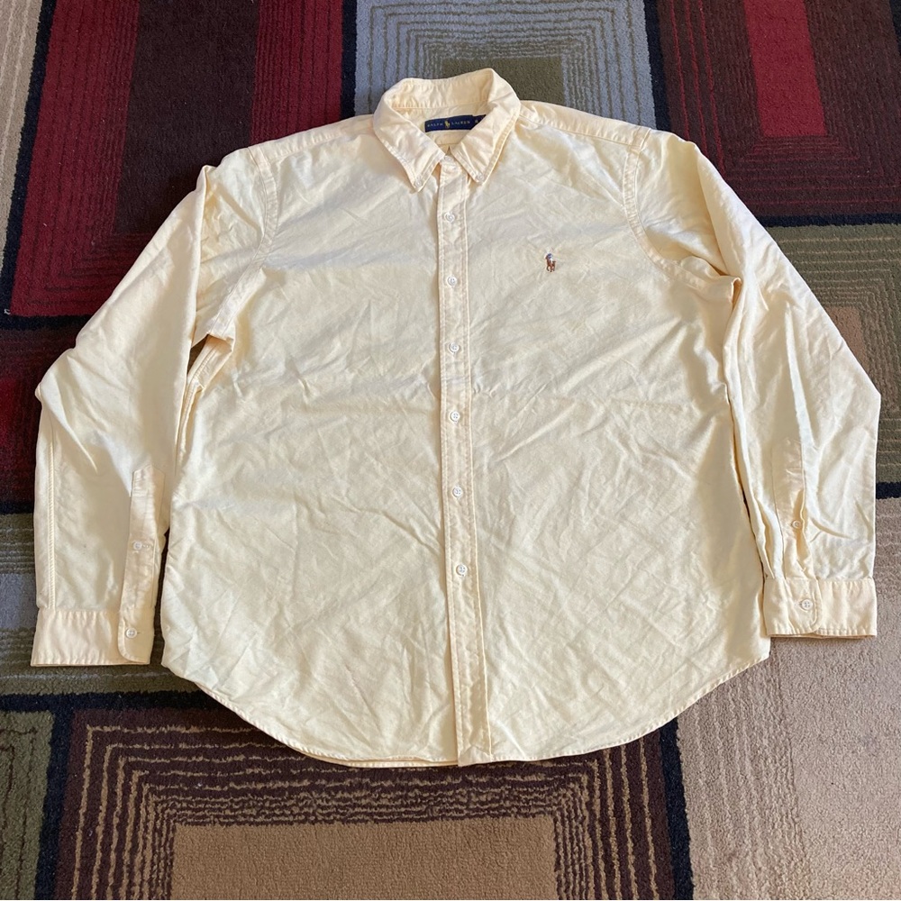 Ralph Lauren Button Down Shirt Long Sleeve Men's Size XL